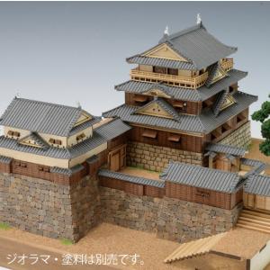 ウッディジョー/木製建築模型 1/150 松山城｜a9ayoka