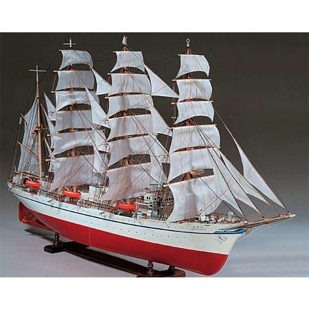 ウッディジョー/木製帆船模型 1/80 日本丸