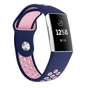 for Fitbit Charge 3/Charge 4 バンド/ベルト 交換用バンド 柔らかいシリコンバの商品画像