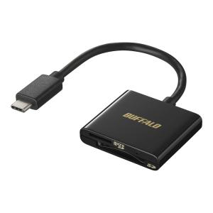 バッファロー USB3.2 Type-C 接続 カードリーダー 【SDXC/SDHC/SD/MMC/RS-MMC/mの商品画像