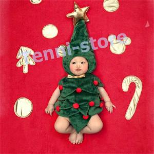 クリスマスツリー コスプレ クリスマス ツリー コスチューム 衣装 ベビー服 赤ちゃん 着ぐるみ 写真撮影用 クリスマスツリー キッズ 誕生の商品画像