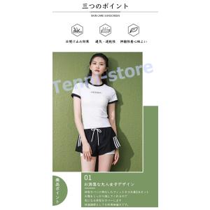 水着 レディース ワンピース ラッシュガード付...の詳細画像5