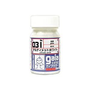 ガイアノーツ 33031 ガイアカラー 031 アルティメットホワイト 光沢 15ml