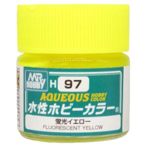 GSIクレオス H97 水性ホビーカラー 蛍光イエロー 10ml