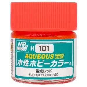 GSIクレオス H101 水性ホビーカラー 蛍光レッド 10ml