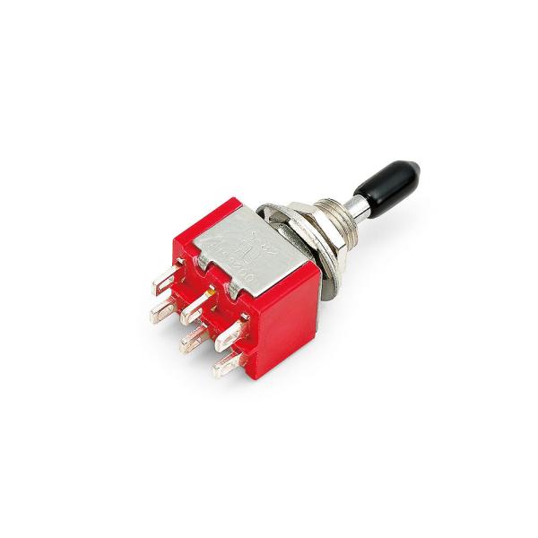 タミヤ 75018 エレクラフト 6P トグルスイッチ（セルフニュートラルタイプ）