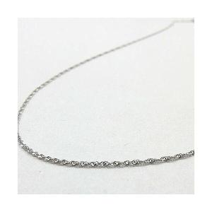プラチナ ネックレス ペタル チェーン 45cm 幅1.2mm Pt850