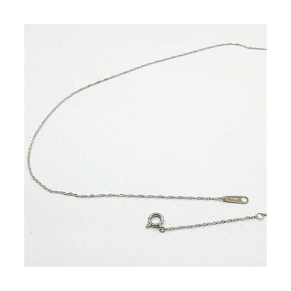 ネックレス50センチ プラチナ（Pt850）スクリューチェーン（幅約0.6mm 長さ50cm/Sプレ...
