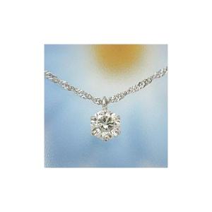 ダイヤモンドペンダント/ネックレス 一粒 プラチナ Pt900台 0.1ct