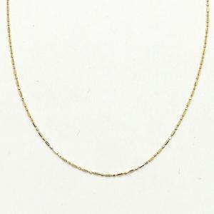 agete（アガット） チェーンネックレス カットボール 45cm K10YG BLJ