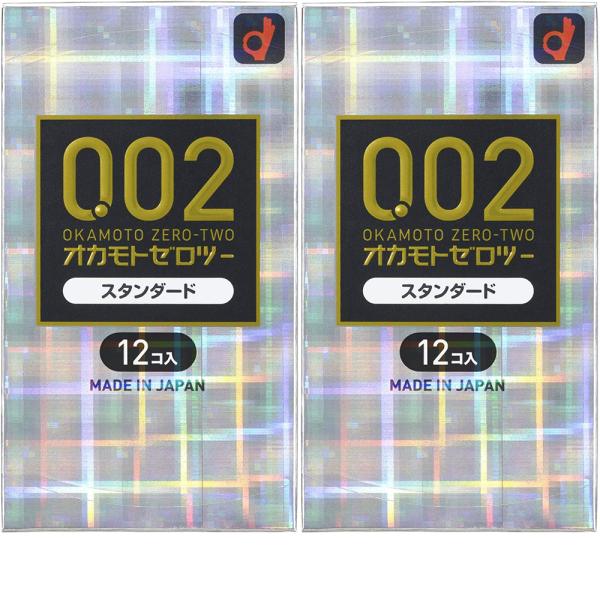 2箱セット オカモト 002EX　レギュラーサイズ クリア　12個入 コンドーム 避妊具 ポスト投函...