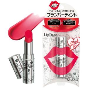 リップデコ スティック プランパーティント チェリーレッド