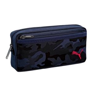 PUMAプーマカモスクエアペンケースネイビークツワ