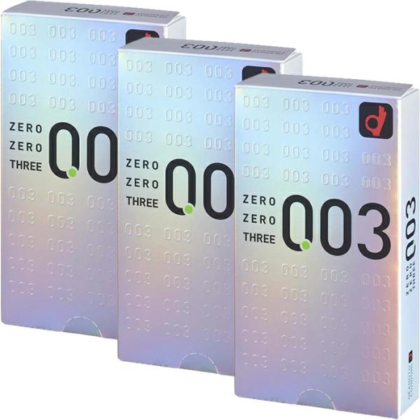 3箱セット コンドーム オカモト 003 ゼロゼロスリー 2000 12個入 ポスト投函 中身のわか...
