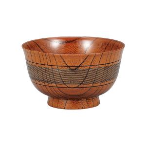 宮本産業 お椀 欅 4.0 羽反 千筋椀 中出博道作 350ml