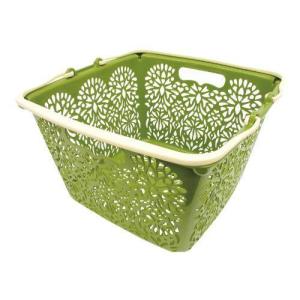 マハロカンパニー バスケット リイ グリーンティ 36×36×22cm