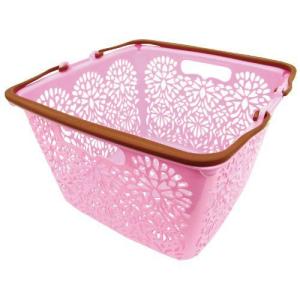 マハロカンパニー バスケット リイ ストロベリー ラテ 36×36×22cm