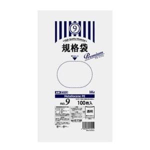 ハウスホールドジャパン HHJ 規格袋 9号 透明 厚0.03mm 100枚 MS09