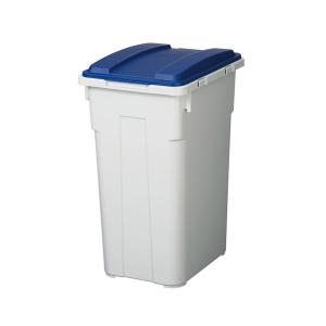 新輝合成 ゴミ箱 分別 ふた付き 連結 カラー ペール 45L つながる ゴミ箱 ブルー 1個