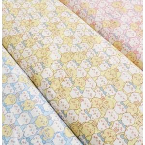 キャラクター生地 ちいかわ　ぎっしり柄 なんか小さくてかわいいやつ