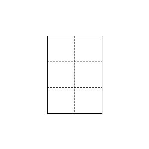 A4 上質白紙55kg 縦10面 10分割/マイクロミシン目 200枚 | トヨシコー