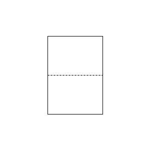 A4 厚紙 2分割/マイクロミシン目 1000枚 | トヨシコー : aaatoyo.com