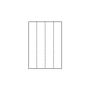 A4 厚紙 横4面 縦長4分割/マイクロミシン目 250枚 | トヨシコー