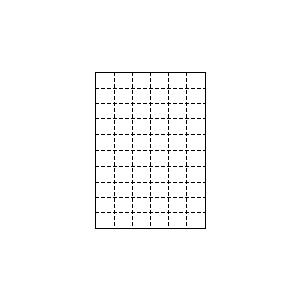 A4 厚紙 縦10面×横2面 20分割/マイクロミシン目 100枚 | トヨシコー