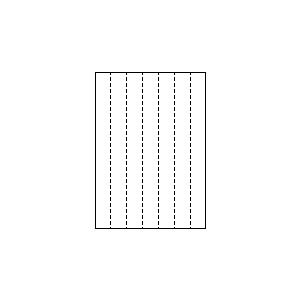 A4 上質白紙55kg 縦5面 5分割/マイクロミシン目 500枚 | トヨシコー