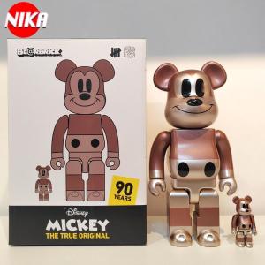 ミッキーマウス BE@RBRICK ベアブリック bearbrick 熊 400%＋100% フィギュア 玩具 2点セット 置き物 飾り プレゼント｜aaay-shop