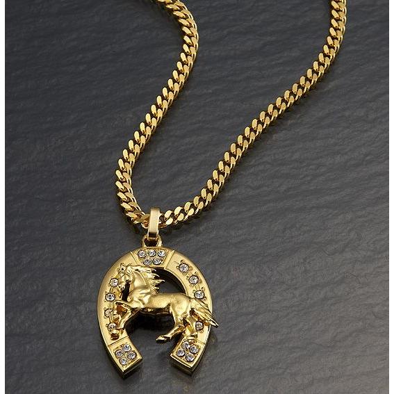 駿馬&amp;馬蹄ペンダント