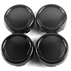 Rhinotuning ホイールセンターキャップ 79mm 73mm ４枚セット ブラック ホイールカバー