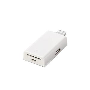 エレコム カードリーダー Lightningコネクタ接続  Type-Cアダプタ付