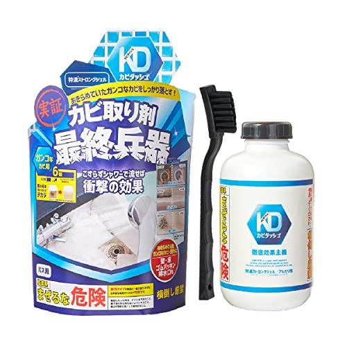 髪の毛も溶かすカビ取り剤 【ガンコすぎる最強カビ専用】500ml カビダッシュ特濃ストロングジェル ...