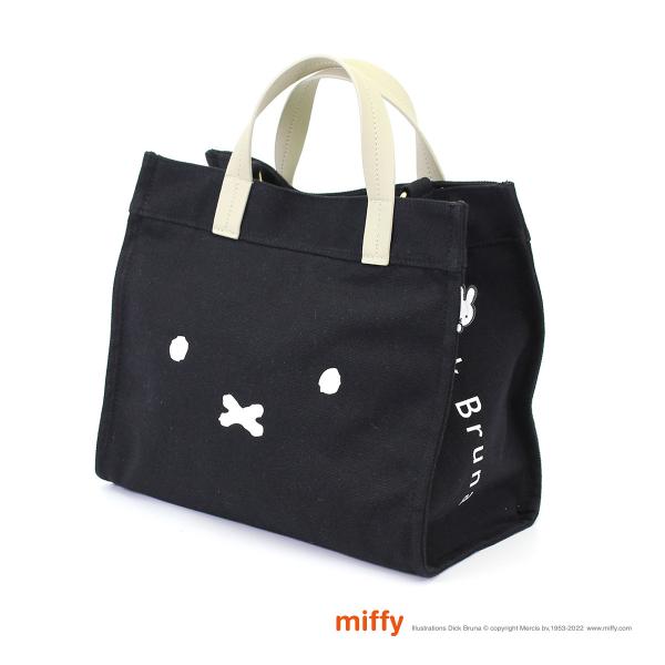 MIFFY デニムキャンバス トートバッグ ショルダーバッグ 2way ミッフィー 帆布 デニム 可...