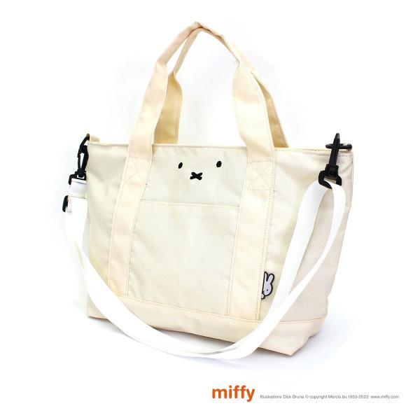 ミッフィー トートバッグ M 2WAY ショルダー ファスナー付き miffy 6061