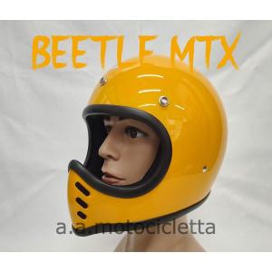 正規取扱店 オーシャンビートル　BEETLE MTX イエロー　ヘルメット　OCEAN BEETLE｜エーエーモトシクレッタ