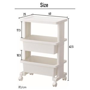 テーブルワゴンミニ ワゴン キャスター付き キ...の詳細画像2