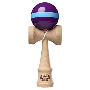 KENDAMA USA けん玉 KAIZEN-改善- Single Stripe -Purple and Aqua