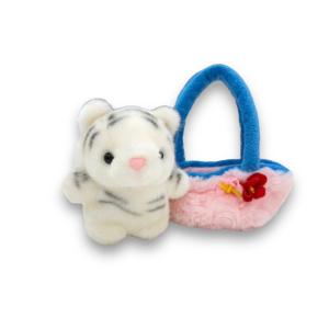 キュート販売 ぬいぐるみ お出かけシリーズ ホワイトタイガー B0036