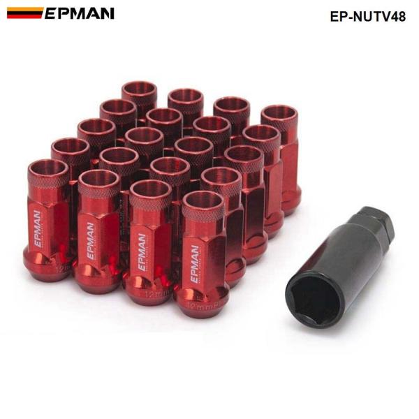 レーシングスチールホイールナット　20個　汎用　M12x1.25 M12x1.5
