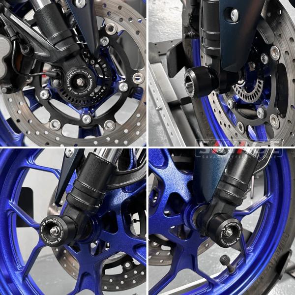 YAMAHA YZF-R25 YZF-R3 MT-25 MT-03 アクスルスライダー フロント/リ...