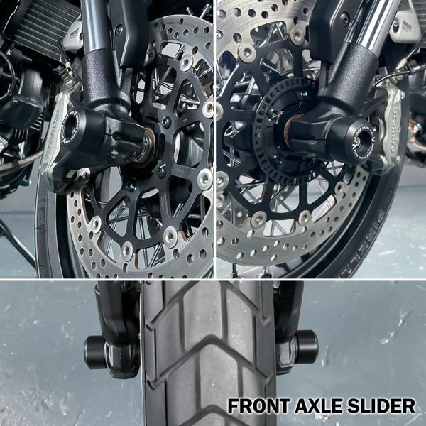 DUCATI SCRAMBLER 1100 アクスルスライダー フロント/リア/前後セット スクラン...