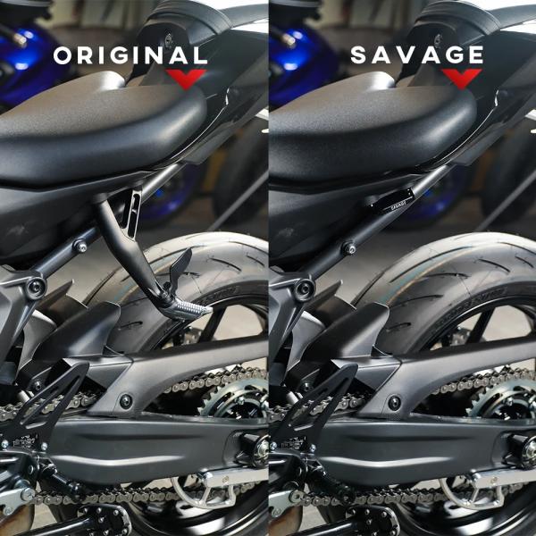 YAMAHA YZF-R1 YZF-R1M YZF-R7 タンデムステップ用ブランクプレート シング...