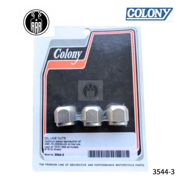 カドミウムメッキ オイルライン ナット ハーレーダビッドソン 1915-64年 全モデル 3544-...