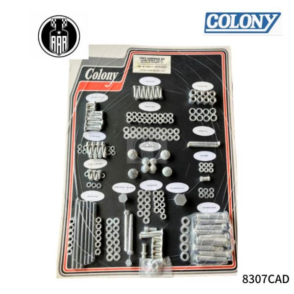 ストック ハードウェアキット ハーレーダビッドソン 1966-1969年 ショベルヘッド カドミウム...