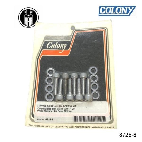 リフターベース アレン スクリュー キット 1/4-20 ハーレーダビッドソン 1976年以降 ビッ...