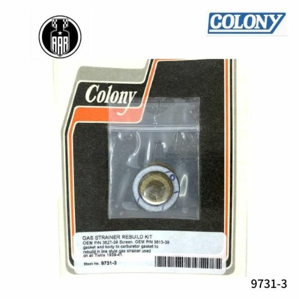 9731-3 colony コロニー ガスストレーナー キャップ ハーレーダビッドソン