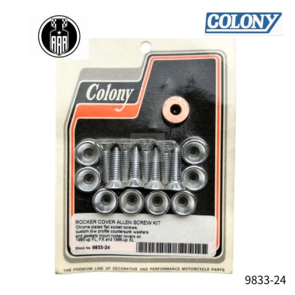 ロッカー カバー アレン スクリューキット クロームメッキ ハーレーダビッドソン 1985年以降 F...
