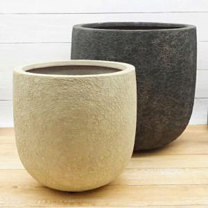 植木鉢 おしゃれ テラコッタ フリットエッグL 30cm 10号 底穴あり 陶器